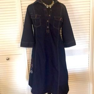 Plus size denim dress